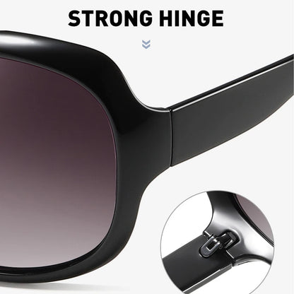 a pair of sunglasses with the words strong hinge on it