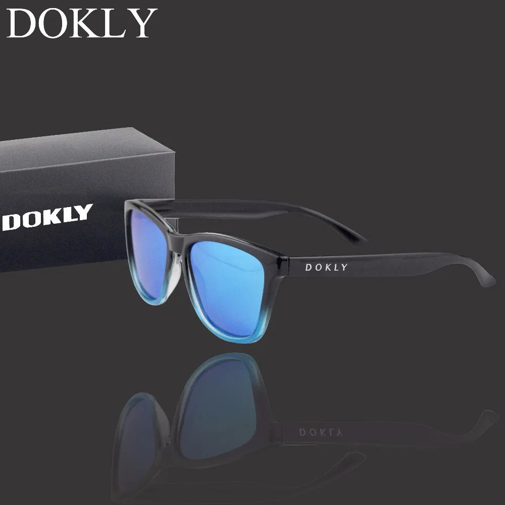 a pair of sunglasses with a box on a black background