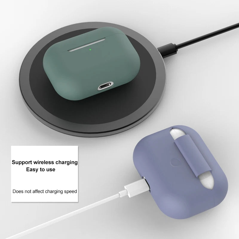 a wireless device connected to a charger
