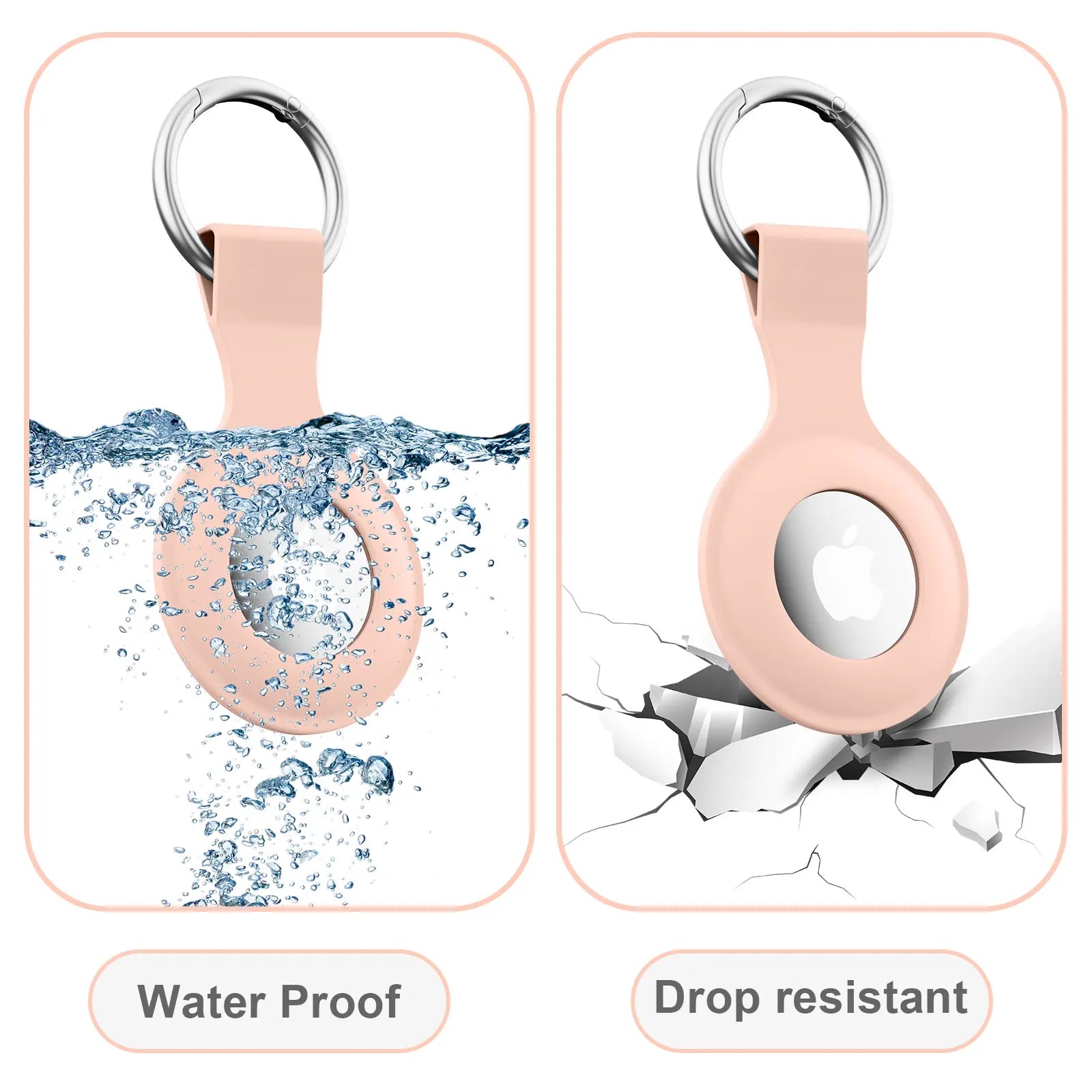 two images of a water proof and drop resistant device