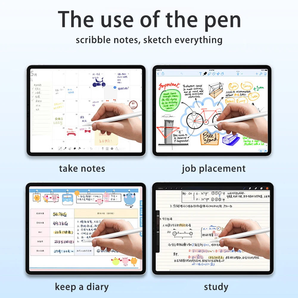 the use of the pen on the ipad