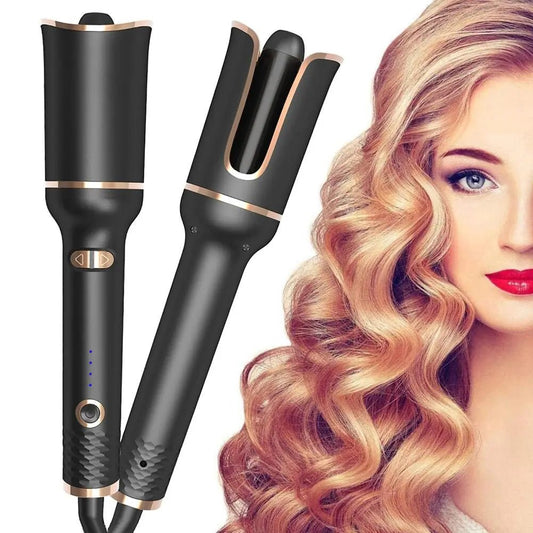 Automatic Hair Curler with LCD Screen and Tourmaline Ceramic, 55W Power, 3 Heat Settings - Zyolly