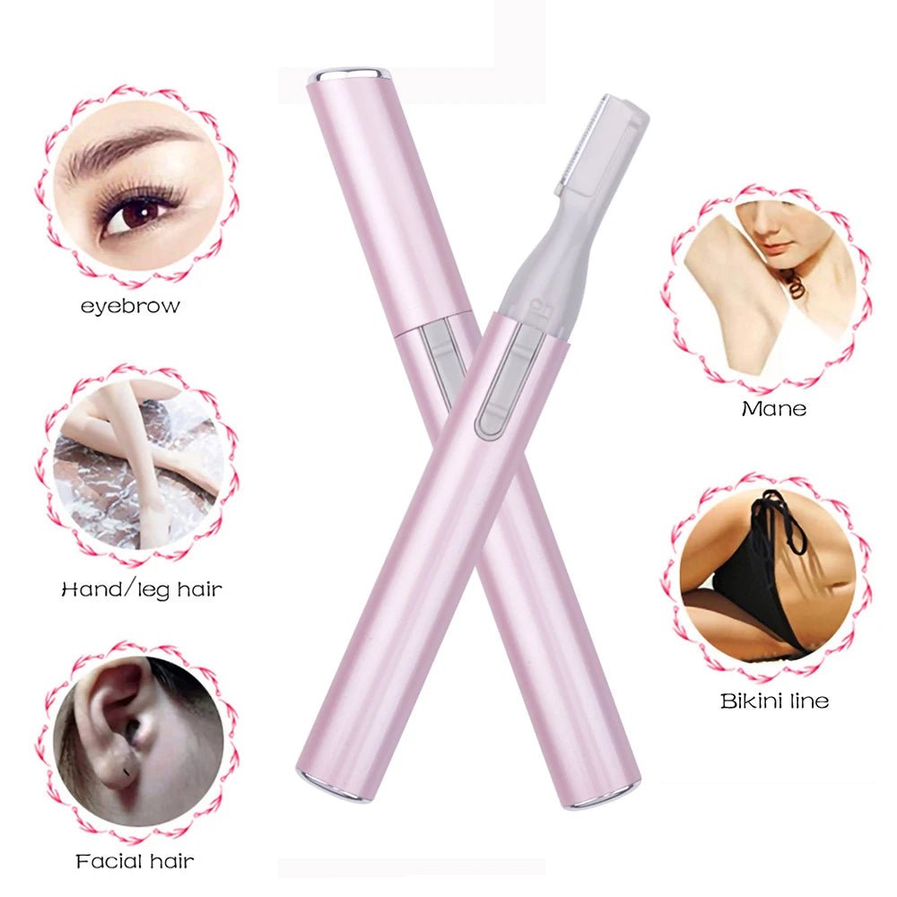 Electric Eyebrow Trimmer - Portable Hair Shaving Cutting Machine for Women and Men - Zyolly